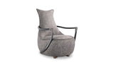 Carlisle Club Chair Grey Velvet