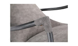 Carlisle Club Chair Grey Velvet