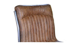 Ansel Dining Chair Grazed Brown Leather - Set Of Two