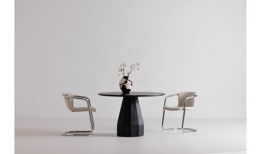 Freeman Chrome Frame Dining Chair Blended Cream - Set Of Two