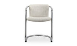 Freeman Chrome Frame Dining Chair Blended Cream - Set Of Two