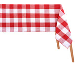 Red and White Checkered Tablecloth