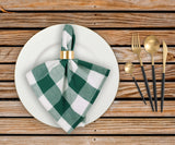 Cotton Napkins - Plaid Cloth Napkins