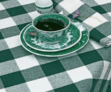 Green Plaid Tablecloth