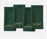 Grateful Embroidered Napkins