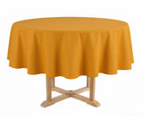 Mustard Yellow Round Tablecloth