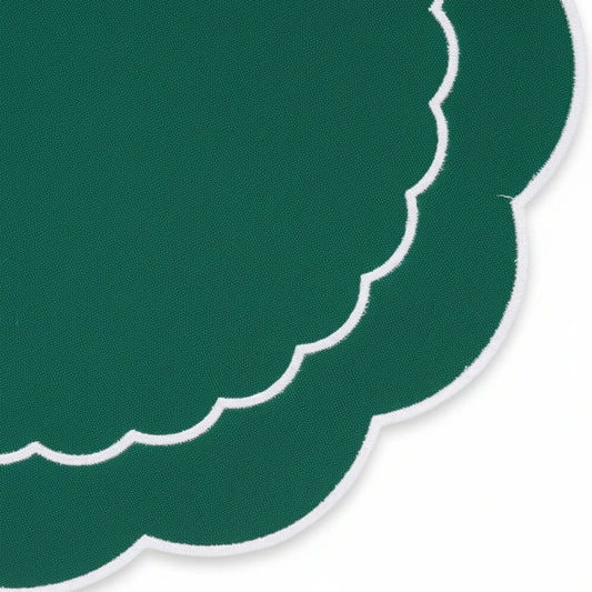 Green Round Placemats