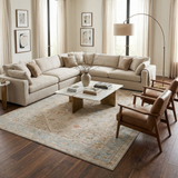 Ehan Cream Thick Luxe Oushak Rug