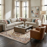 Oark Floral Medallion Area Rug