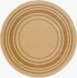 Isoko Bordered Faux Jute Outdoor Rug