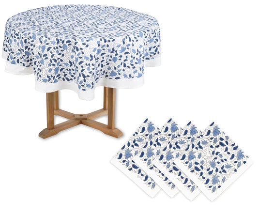 Floral Fabric Tablecloths and Napkin