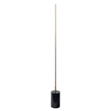 Prism Brassed Gold LED Floor Lamp with On/Off Switch Faux Marble Base