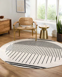 Angus Black&White Geometric Area Rug