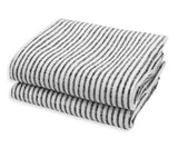 Black Linen Kitchen Towels