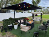 PURPLE LEAF Outdoor Sun Heavy Duty Large Cantilever Umbrella with Base