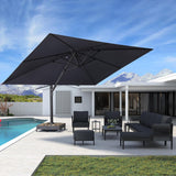 PURPLE LEAF Heavy Duty Cantilever Patio Umbrella Extra Large Outdoor Umbrella for Yard, Garden, Pool