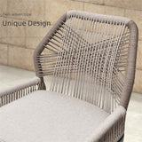 PURPLE LEAF Outdoor Bar Stools Wicker Rattan Bar Stools with Back Aluminum Outside Garden Patio Bar Chairs