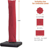 PURPLE LEAF Cantilever Umbrella Cover with Zipper Out Door Umbrella Patio Umbrella Cover