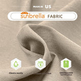 PURPLE LEAF Double Top 11 ft Round Outdoor Patio Umbrella with High Quality Sunbrella Fabric
