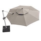 PURPLE LEAF Double Top 11 ft Round Outdoor Patio Umbrella with High Quality Sunbrella Fabric