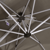 PURPLE LEAF Double Top 11 ft Round Outdoor Patio Umbrella with High Quality Sunbrella Fabric