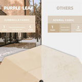 PURPLE LEAF Double Top 11 ft Round Outdoor Patio Umbrella with High Quality Sunbrella Fabric