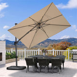 PURPLE LEAF Best Value Cantilever Patio Umbrella with Left-Right Tilt and 360° Swivel Outdoor Umbrellas