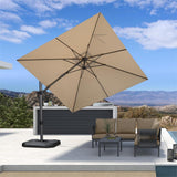 PURPLE LEAF Best Value Cantilever Patio Umbrella with Left-Right Tilt and 360° Swivel Outdoor Umbrellas