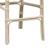 PURPLE LEAF French Counter Height Bar Height Stool Set of 2, Patio Bar Chairs with Back Rattan, French Bistro Set