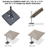 PURPLE LEAF OPEN BOX Grey Patio Cantilever Umbrella Base ZY05ALFGYBS-100