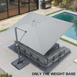 PURPLE LEAF OPEN BOX Grey Patio Cantilever Umbrella Base ZY05ALFGYBS-100