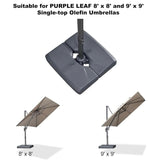 PURPLE LEAF Grey Patio Cantilever Umbrella Base ZY05ALFGYBS-75
