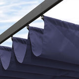 PURPLE LEAF Outdoor Retractable Pergola Shade Cover - Durable Fabric Canopy Replacement Top for Decks and Porches Only Fit PURPLE LEAF Pegola