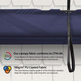 PURPLE LEAF Outdoor Retractable Pergola Shade Cover - Durable Fabric Canopy Replacement Top for Decks and Porches Only Fit PURPLE LEAF Pegola