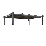 PURPLE LEAF Outdoor Retractable Pergola Shade Cover - Durable Fabric Canopy Replacement Top for Decks and Porches Only Fit PURPLE LEAF Pegola