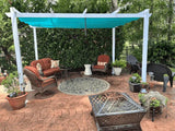 PURPLE LEAF Outdoor Retractable Pergola with Sun Shade Canopy Cover White Patio Metal Shelter for Garden Pavilion Grill Gazebo Grape Trellis Pergola