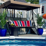 PURPLE LEAF Outdoor Swing Chair Patio Porch Swing - Barcelona Series