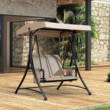 PURPLE LEAF Outdoor Swing Chair Patio Porch Swing - Barcelona Series