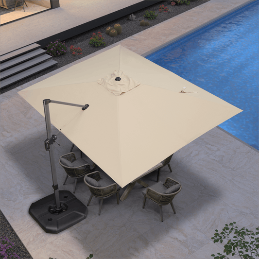PURPLE LEAF Outdoor Umbrella and Umbrella Base for Groot