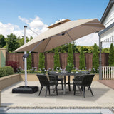 PURPLE LEAF Outdoor Umbrella and Umbrella Base for Groot