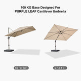 PURPLE LEAF Cantilever Umbrella Weighted Base ZY01HLRBASE-90