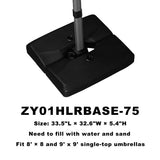 PURPLE LEAF Cantilever Umbrella Weighted Base ZY01HLRBASE-75