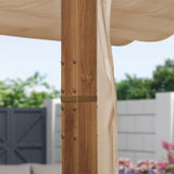PURPLE LEAF Retractable Outdoor Curtains for Pergola, Gazebo, and More: Enjoy Your Outdoor Space in Comfort