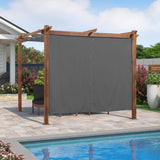 PURPLE LEAF Retractable Outdoor Curtains for Pergola, Gazebo, and More: Enjoy Your Outdoor Space in Comfort