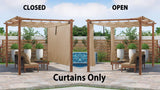 PURPLE LEAF Retractable Outdoor Curtains for Pergola, Gazebo, and More: Enjoy Your Outdoor Space in Comfort