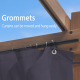 PURPLE LEAF Retractable Outdoor Curtains for Pergola, Gazebo, and More: Enjoy Your Outdoor Space in Comfort