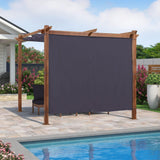 PURPLE LEAF Retractable Outdoor Curtains for Pergola, Gazebo, and More: Enjoy Your Outdoor Space in Comfort