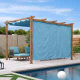 PURPLE LEAF Retractable Outdoor Curtains for Pergola, Gazebo, and More: Enjoy Your Outdoor Space in Comfort
