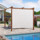 PURPLE LEAF Retractable Outdoor Curtains for Pergola, Gazebo, and More: Enjoy Your Outdoor Space in Comfort