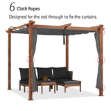PURPLE LEAF Retractable Outdoor Curtains for Pergola, Gazebo, and More: Enjoy Your Outdoor Space in Comfort